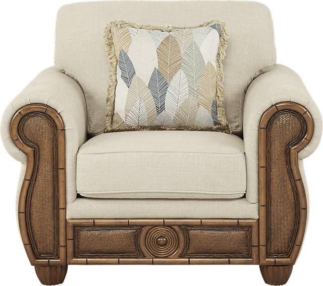 Cindy Crawford Home Key West Palms Sand Chair - Thumbnail - Image 2
