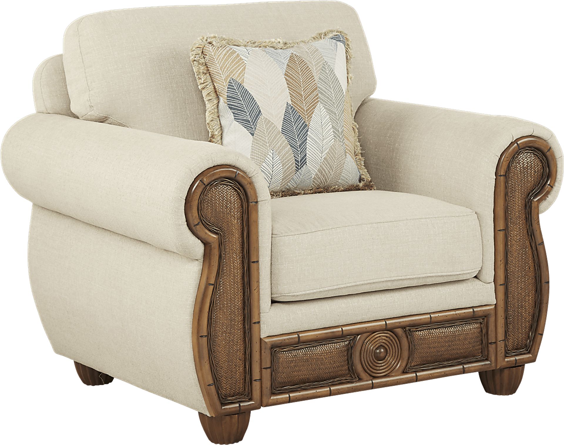 Cindy Crawford Home Key West Palms Sand Chair - Image 1