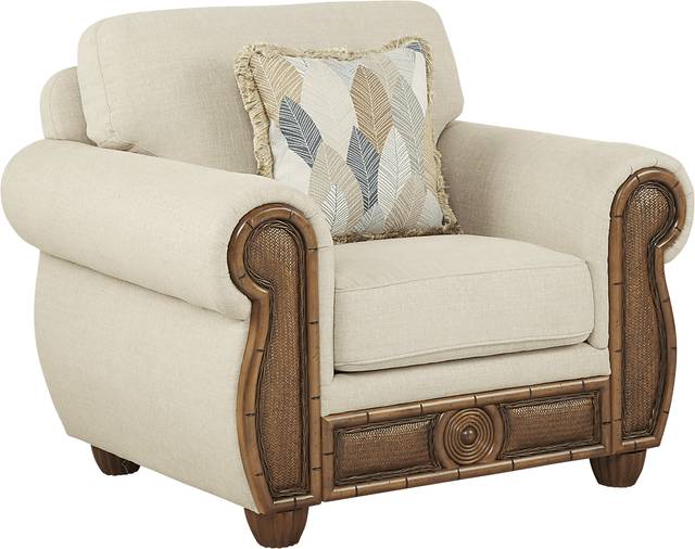 Cindy Crawford Home Key West Palms Sand Chair - Thumbnail - Image 1