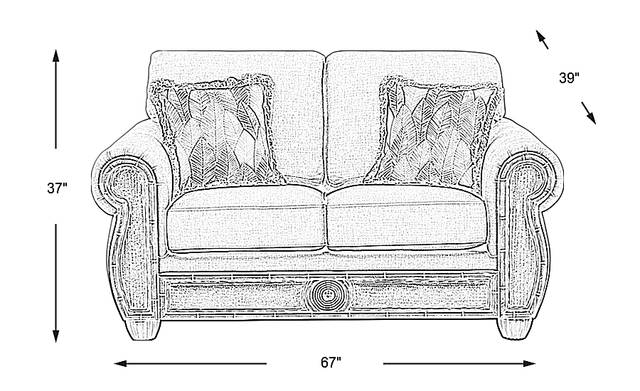 Dimension Image. Please refer to the Dimension Tab on this page for dimension details.