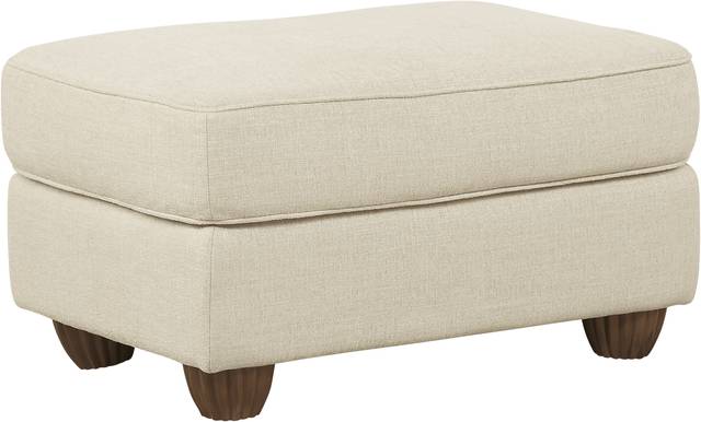 Cindy Crawford Home Key West Palms Sand Ottoman - Thumbnail - Image 1