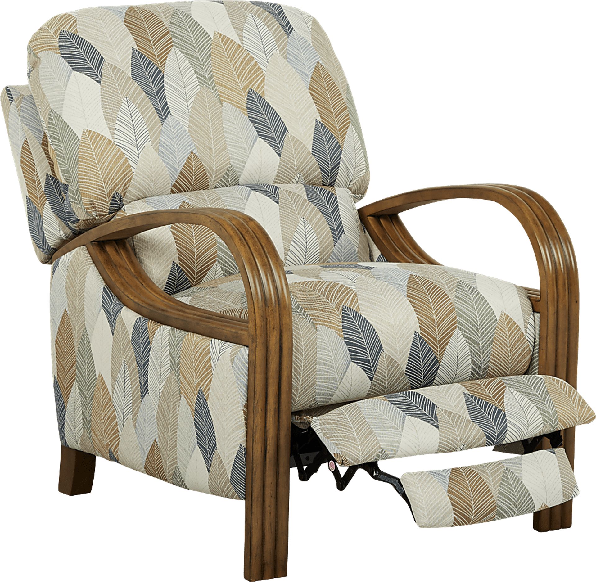Cindy Crawford Home Key West Palms Sand Pushback Recliner - Image 2