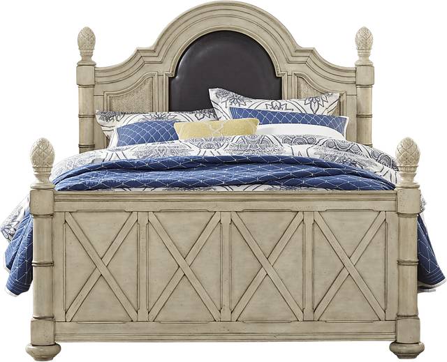 Cindy Crawford Home Key West Sand 3 Pc Queen Panel Bed - Thumbnail - Image 2