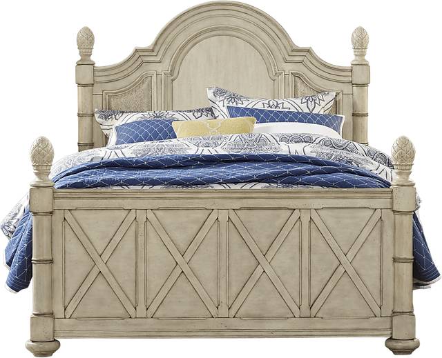 Cindy Crawford Home Key West Sand 3 Pc Queen Panel Bed - Thumbnail - Image 1