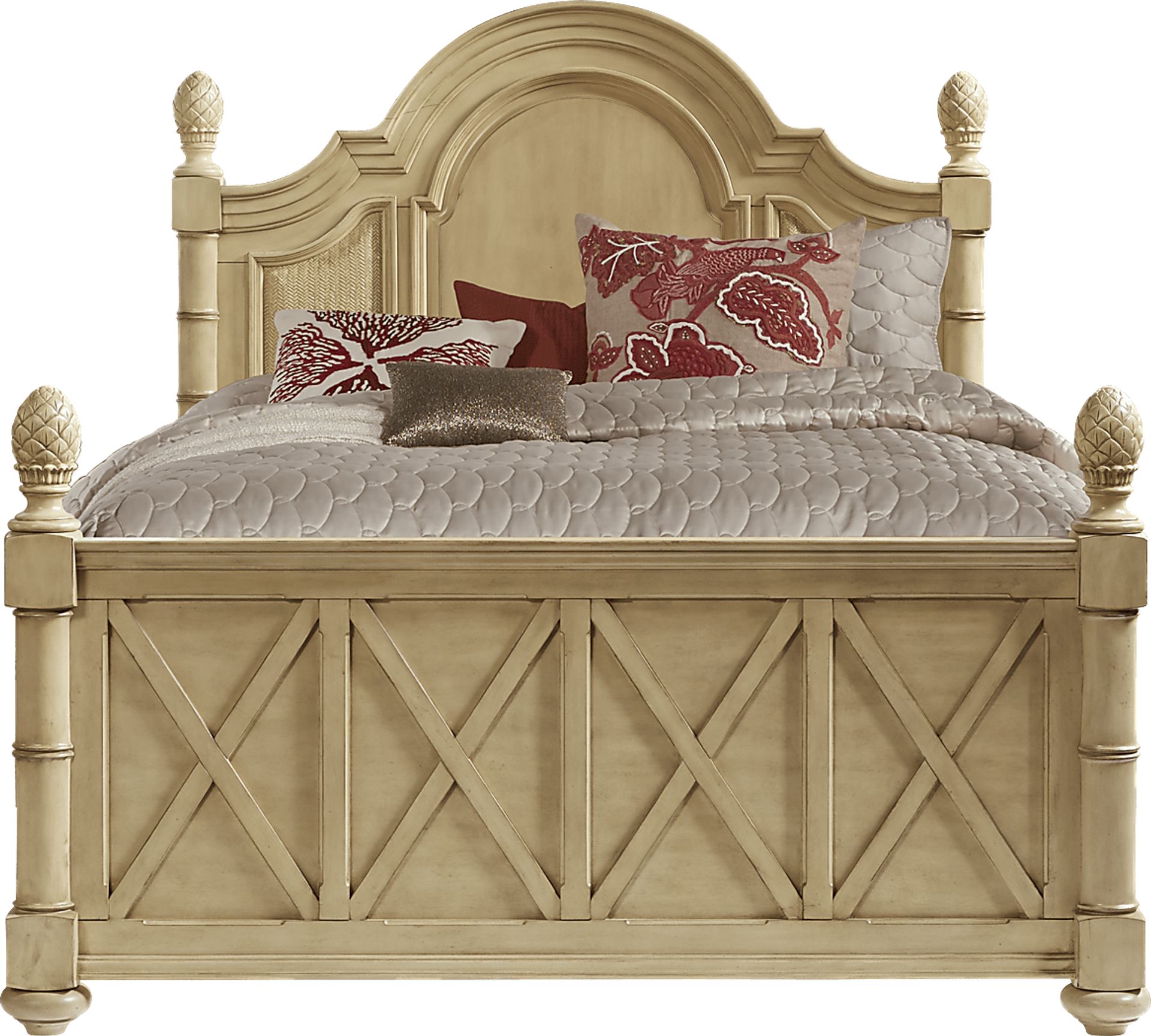 Cindy Crawford Home Key West Sand Panel 3 Pc King Bed - Image 1
