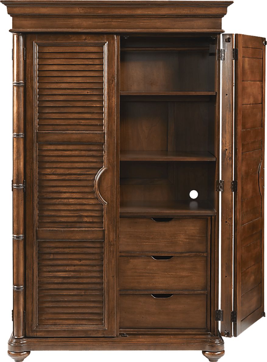 Cindy Crawford Home Key West Tobacco Armoire Rooms To Go