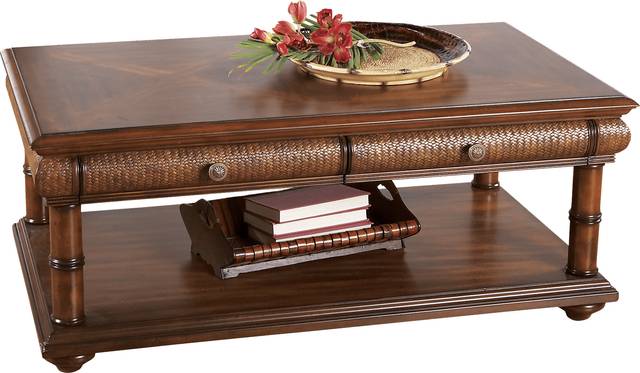 Cindy Crawford Home Key West Tobacco Cocktail Table - Thumbnail - Image 1