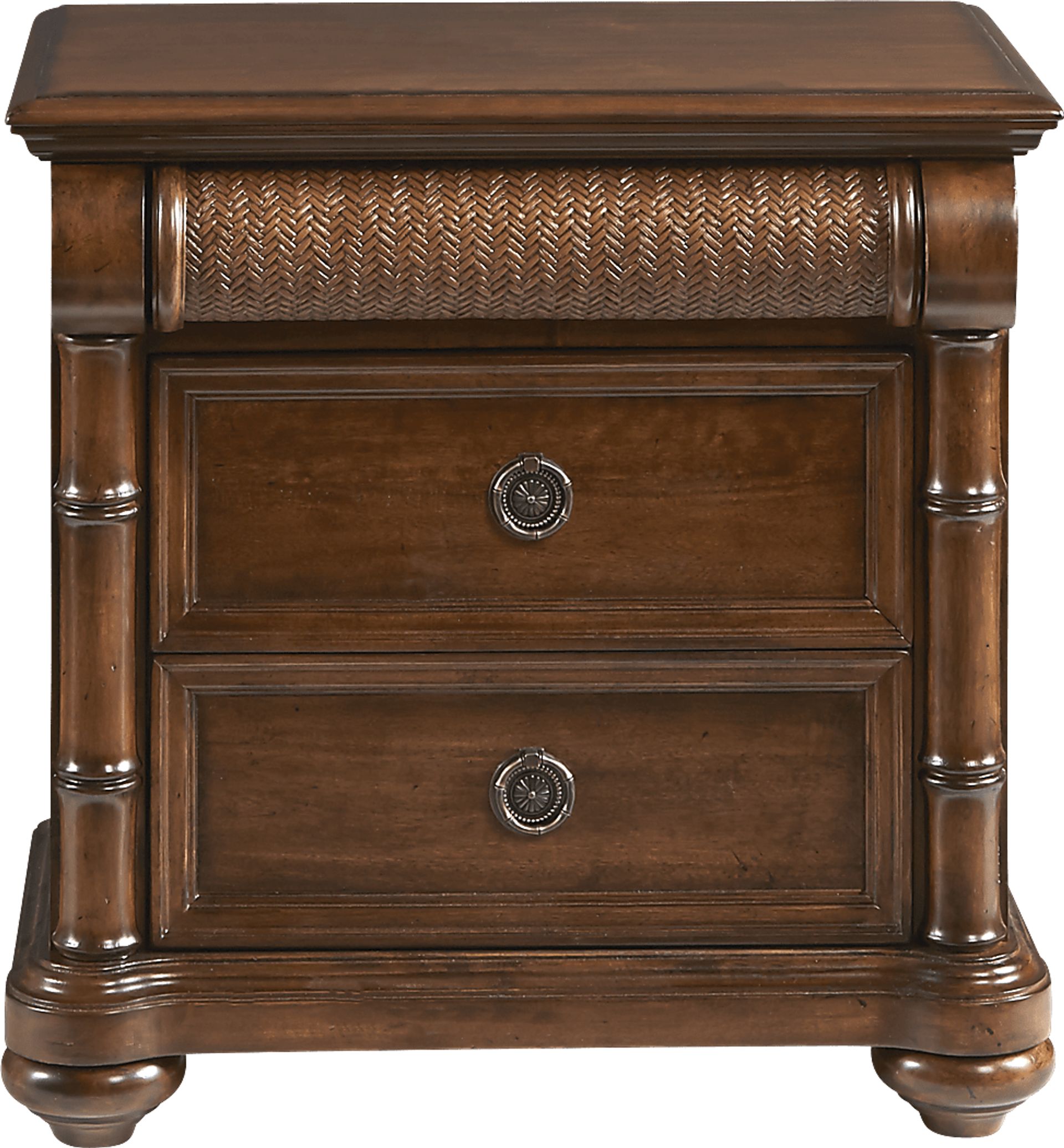 Cindy Crawford Home Key West Tobacco Drawer Nightstand - Image 1