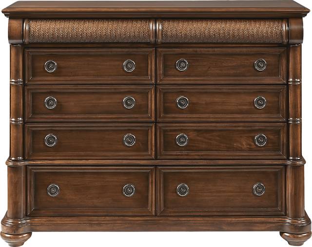 Cindy Crawford Home Key West Tobacco Dresser - Thumbnail - Image 1