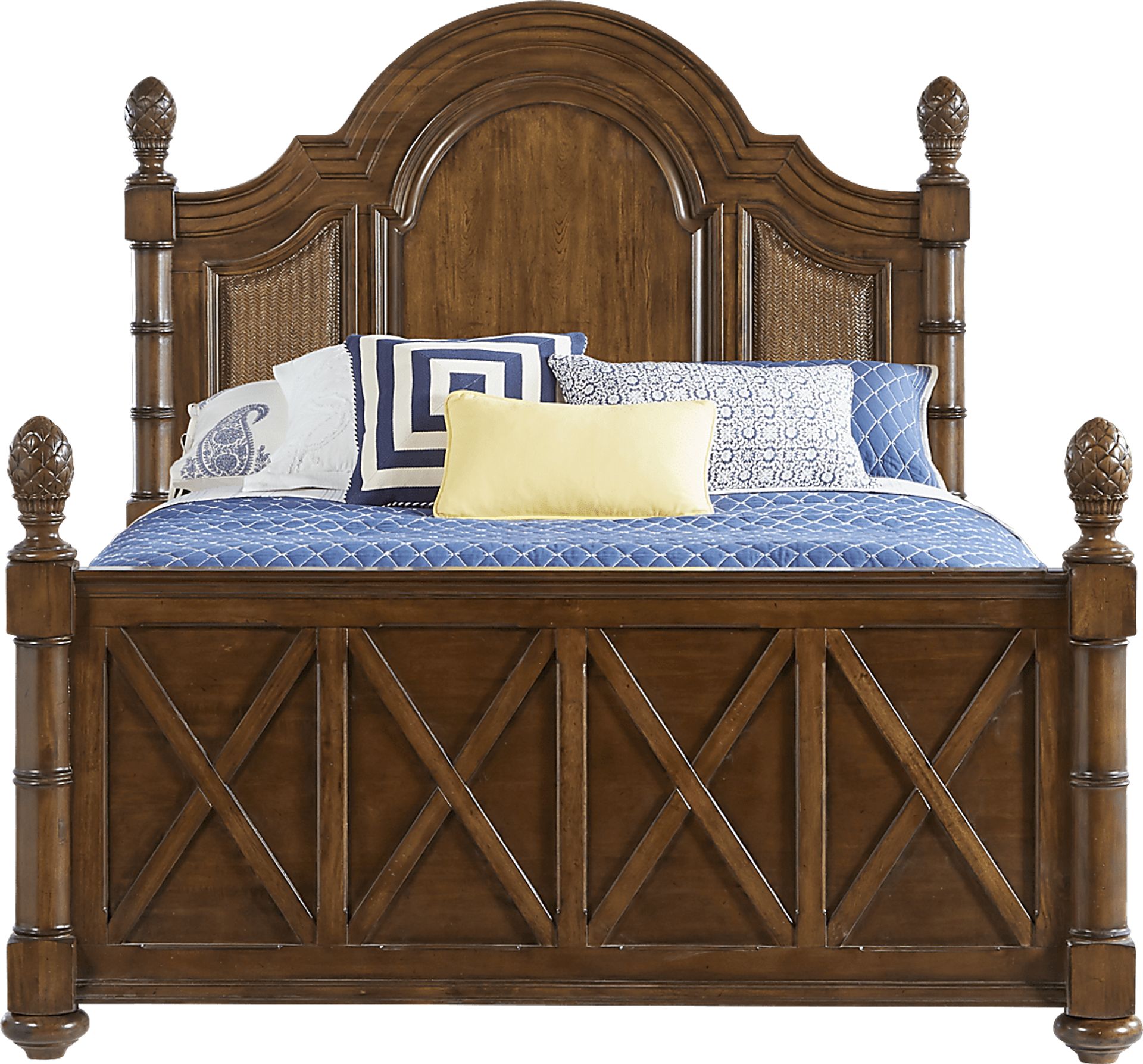 Cindy Crawford Home Key West Tobacco Panel 3 Pc King Bed - Image 1
