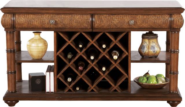 Cindy Crawford Home Key West Tobacco Sofa Table - Thumbnail - Image 1