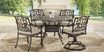 Cindy Crawford Home Lake Como Antique Bronze Outdoor Arm Chair with Malt Cushion