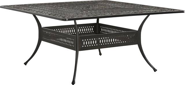 Lake Como Antique Bronze 9 Pc Square Outdoor Dining Set with Coconut Cushions - Thumbnail - Image 2