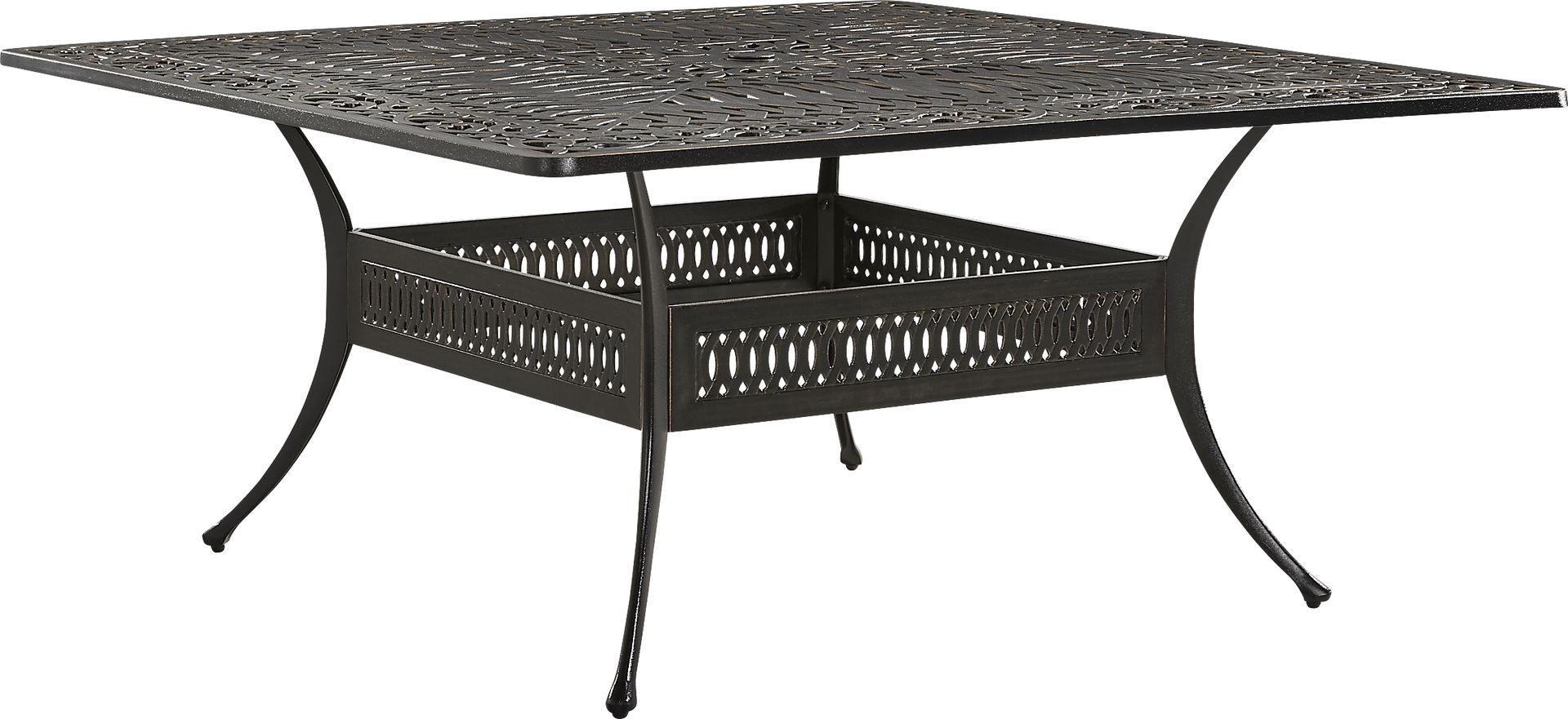 Lake Como Antique Bronze 9 Pc Square Outdoor Dining Set - Image 2