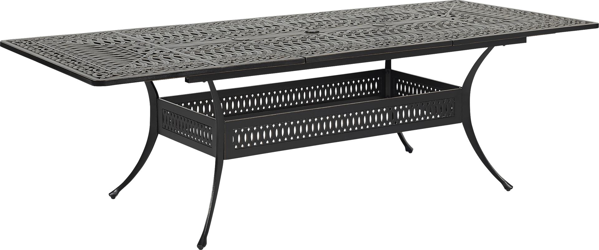 Cindy Crawford Home Lake Como Antique Bronze 7 Pc 72-102 in. Outdoor Dining Set with Sling Chairs - Image 3