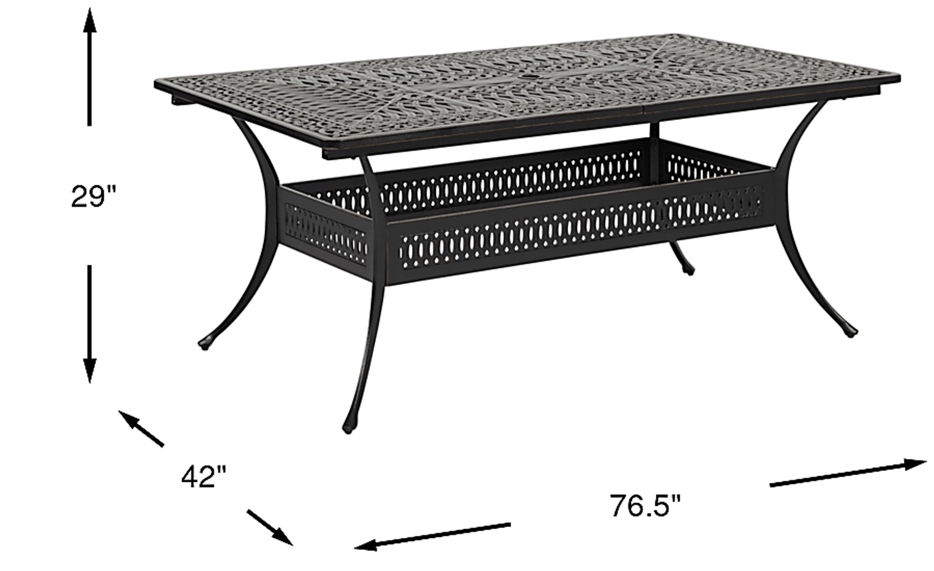 Dimension Image. Please refer to the Dimension Tab on this page for dimension details.