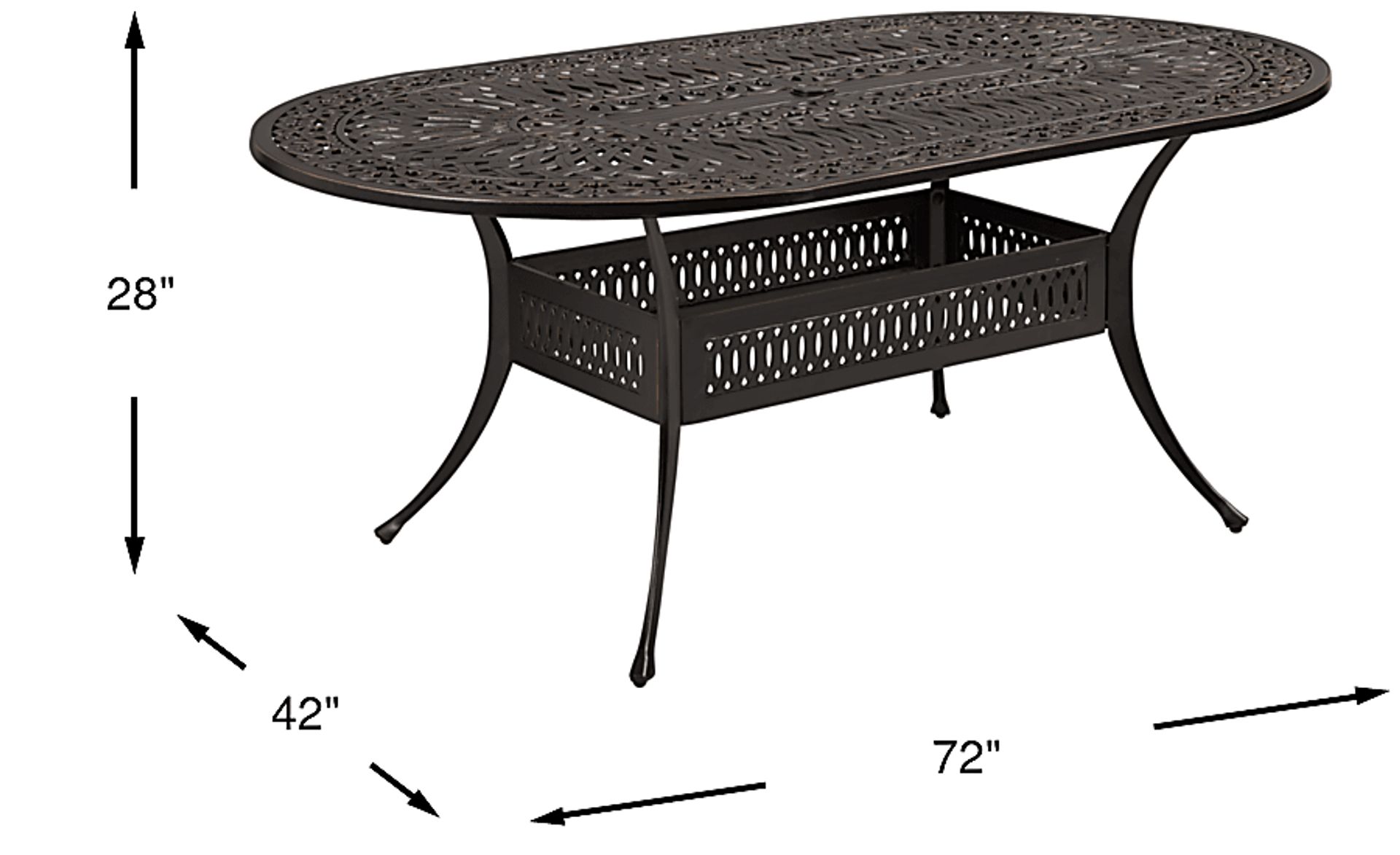 Dimension Image. Please refer to the Dimension Tab on this page for dimension details.