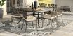Cindy Crawford Home Lake Como Antique Bronze 9 Pc Square Outdoor Dining Set with Malt Cushions