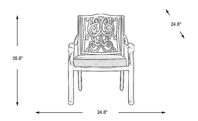Dimension Image. Please refer to the Dimension Tab on this page for dimension details.