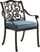 Cindy Crawford Home Lake Como Antique Bronze Outdoor Arm Chair with Rivera Cushion