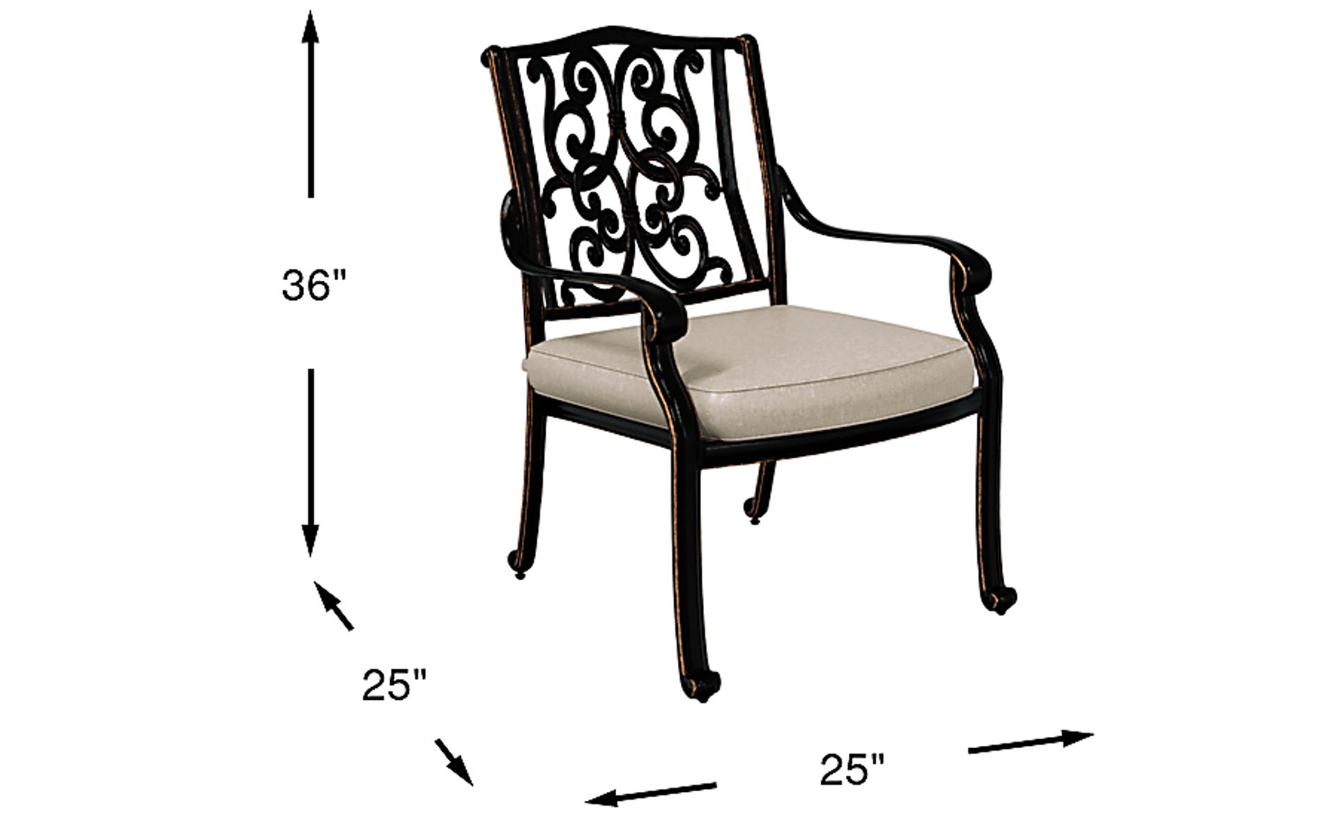 Dimension Image. Please refer to the Dimension Tab on this page for dimension details.