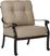 Cindy Crawford Home Lake Como Antique Bronze Outdoor Club Chair With Malt Cushions