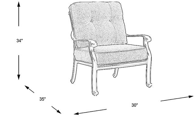 Dimension Image. Please refer to the Dimension Tab on this page for dimension details.