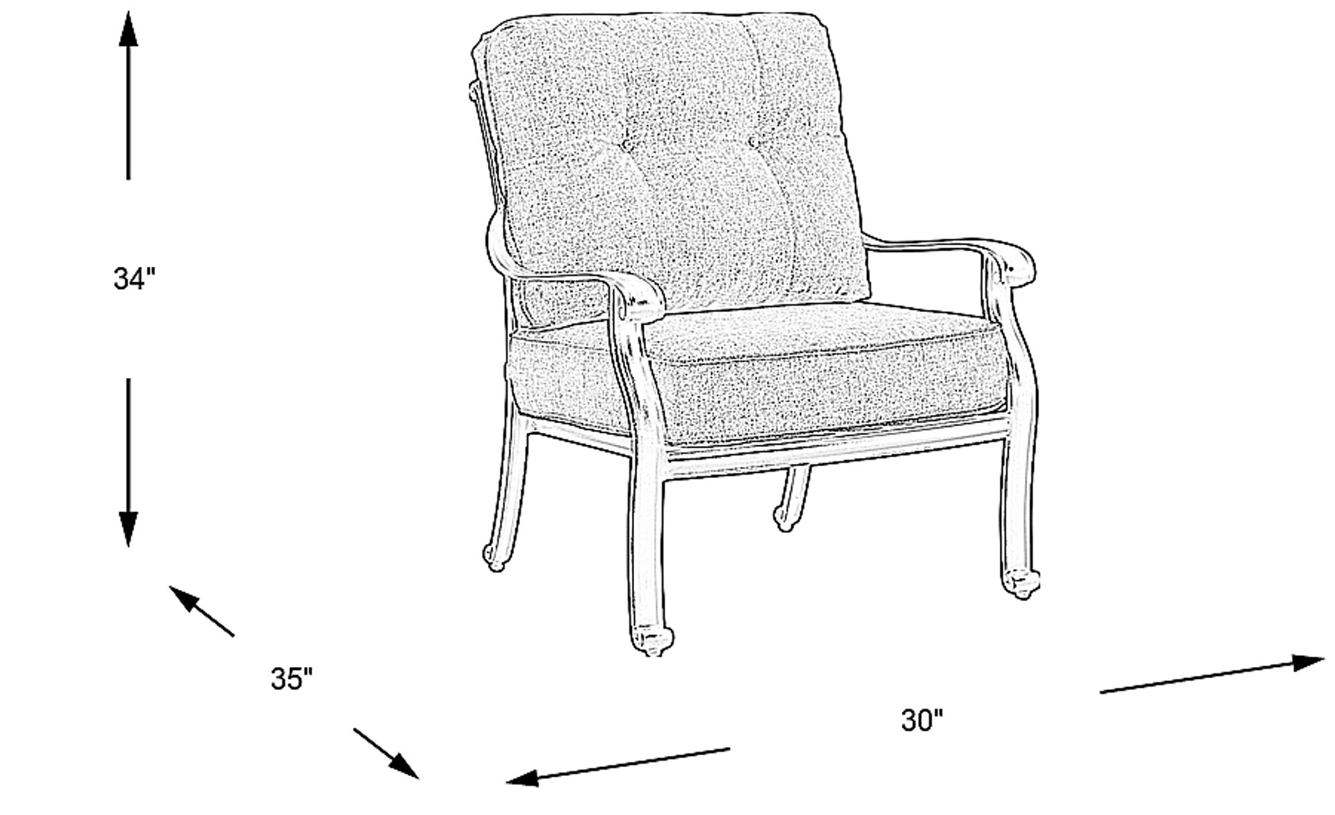 Dimension Image. Please refer to the Dimension Tab on this page for dimension details.