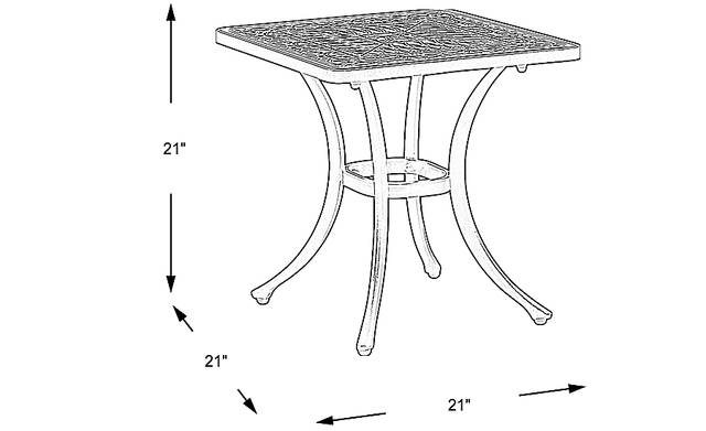 Dimension Image. Please refer to the Dimension Tab on this page for dimension details.