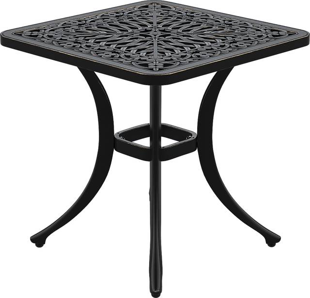 Lake Como Antique Bronze Outdoor End Table - Thumbnail - Image 1