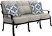 Cindy Crawford Home Lake Como Antique Bronze Outdoor Sofa with Silk-Colored Cushions