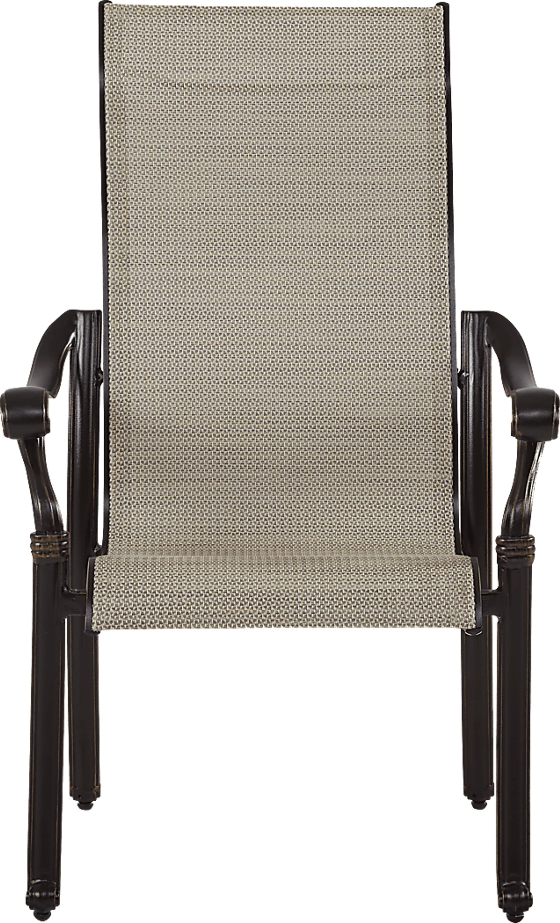 Cindy Crawford Home Lake Como Antique Bronze 7 Pc 72-102 in. Outdoor Dining Set with Sling Chairs - Image 8