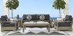 Cindy Crawford Home Lake Tahoe Gray Outdoor Club Chair with Charcoal Cushions