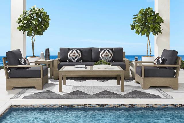 Lake Tahoe Gray Outdoor Cocktail Table - Thumbnail - Image 2