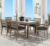 Cindy Crawford Home Lake Tahoe Gray 5 Pc Rectangle Outdoor Dining Set with Charcoal Cushions