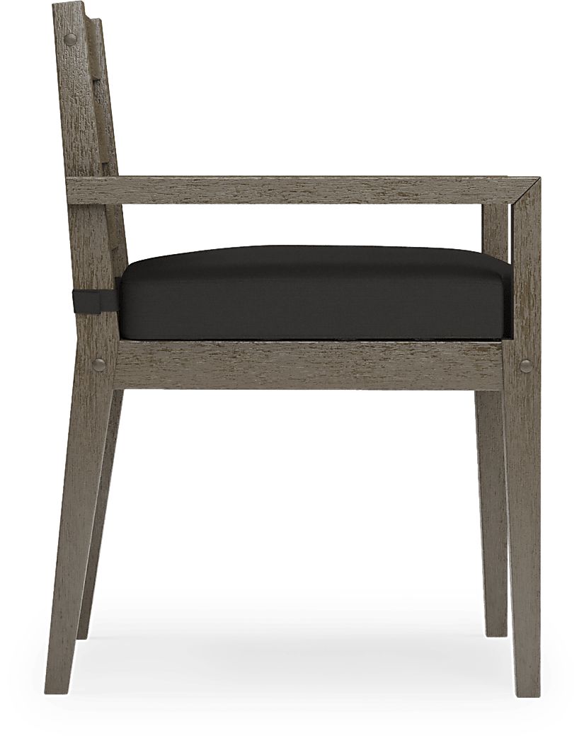 Lake Tahoe Gray Outdoor Arm Chair - Thumbnail 2