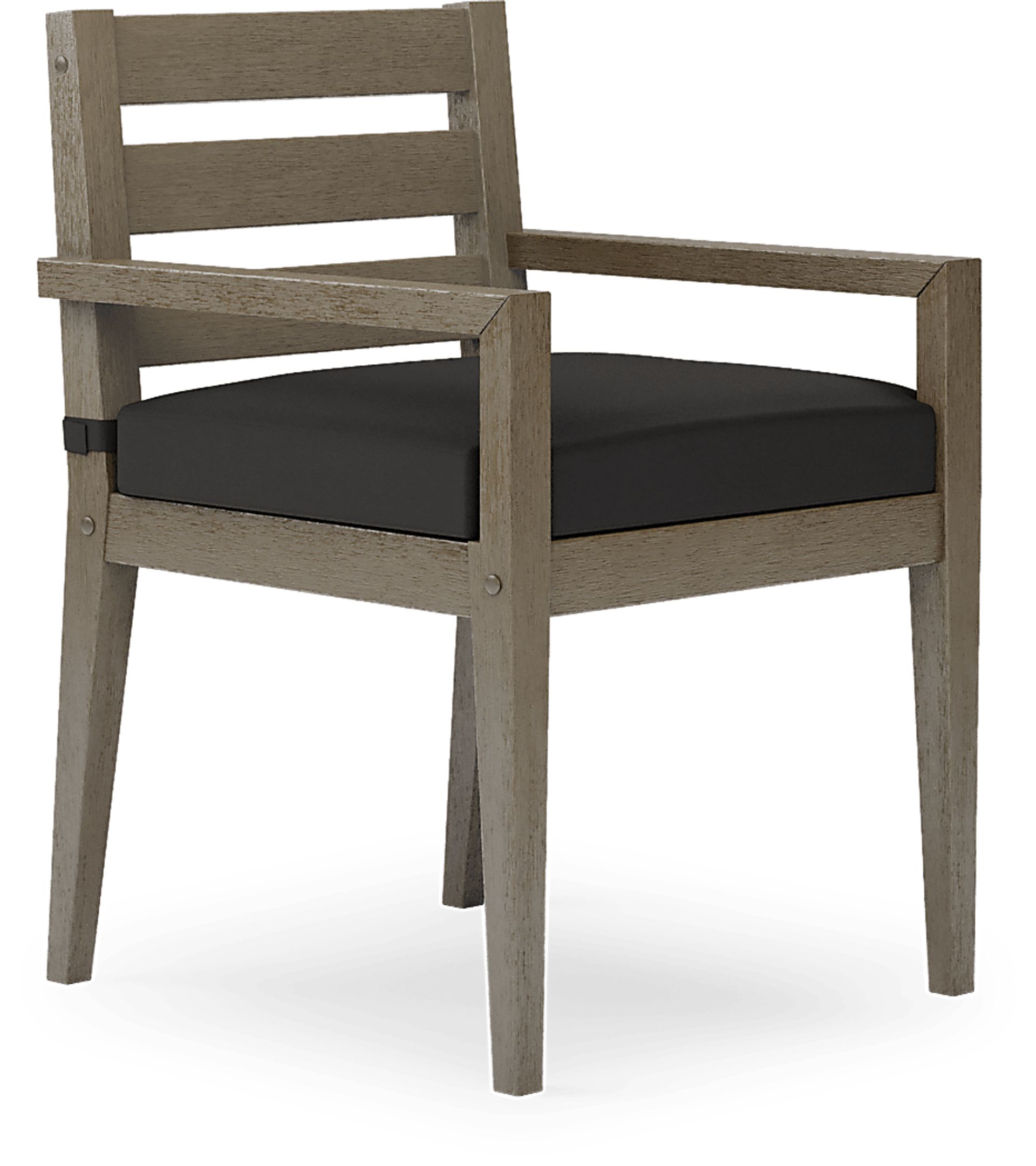 Lake Tahoe Gray 5 Pc Square Outdoor Dining Set with Charcoal Cushions - Image 4