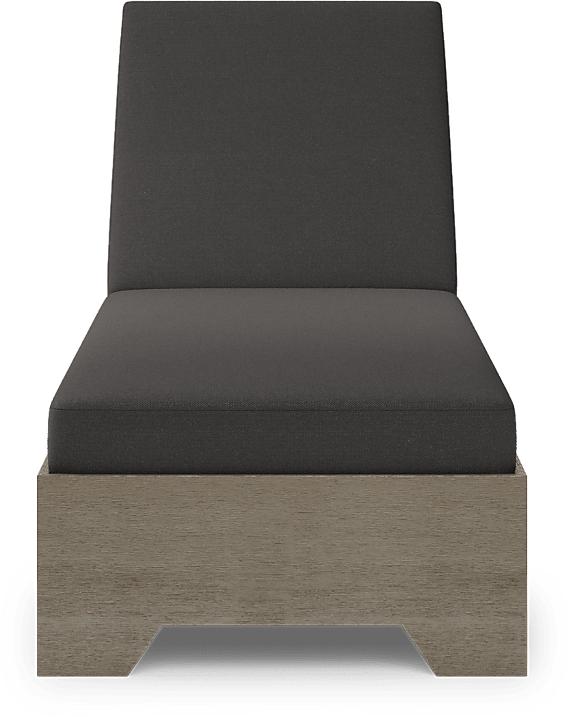 Cindy Crawford Home Lake Tahoe Gray Outdoor Chaise with Charcoal Cushions - Image 2
