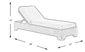 Cindy Crawford Home Lake Tahoe Gray Outdoor Chaise with Seagull Cushions, Set of 2