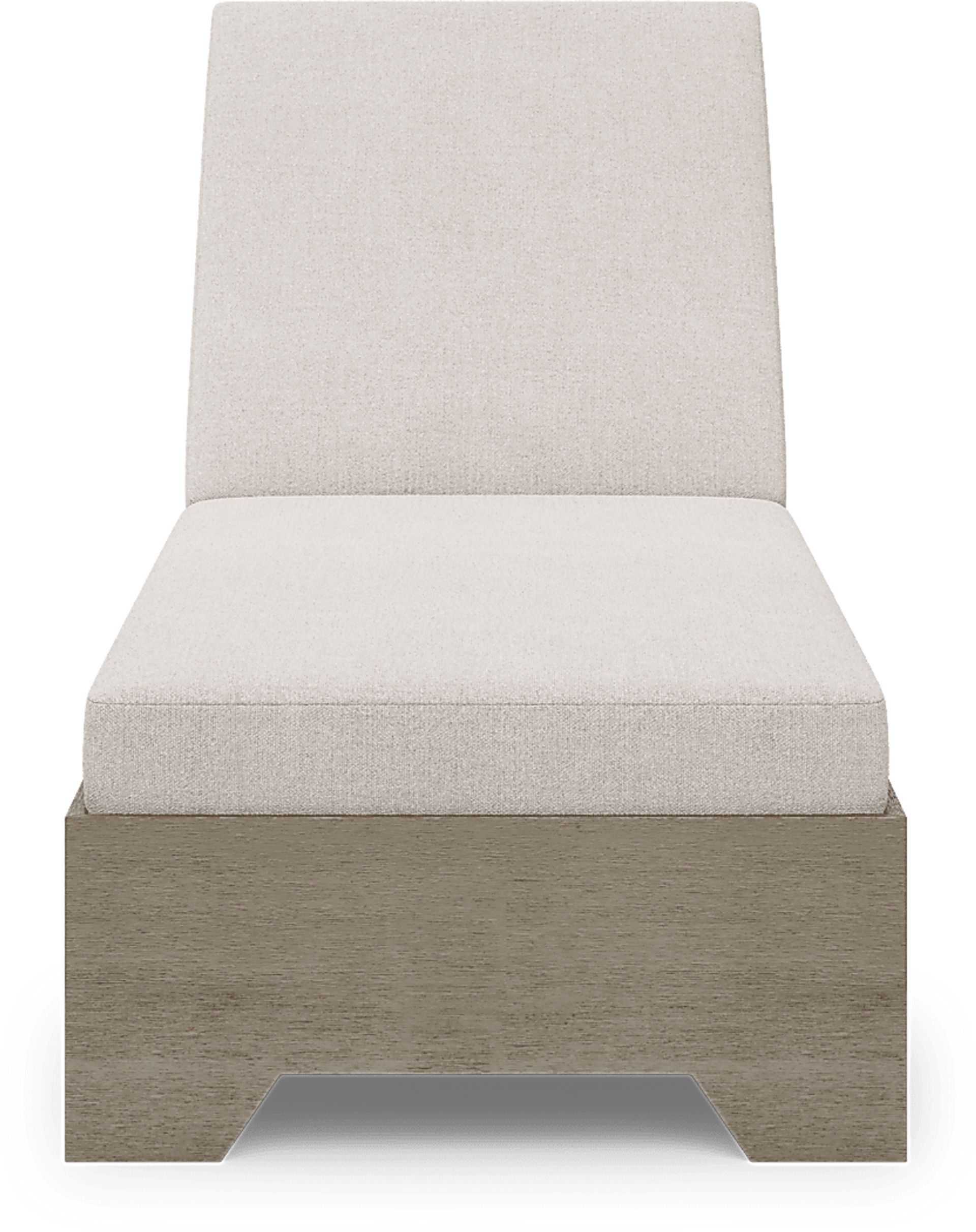 Lake Tahoe Gray Outdoor Chaise with Seagull Cushions - Image 2