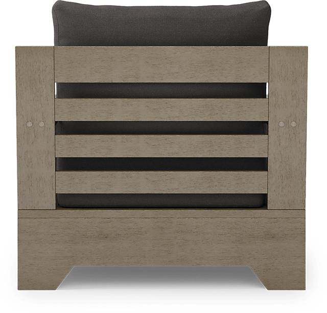 Cindy Crawford Home Lake Tahoe Gray Outdoor Club Chair with Charcoal Cushions - Thumbnail - Image 4