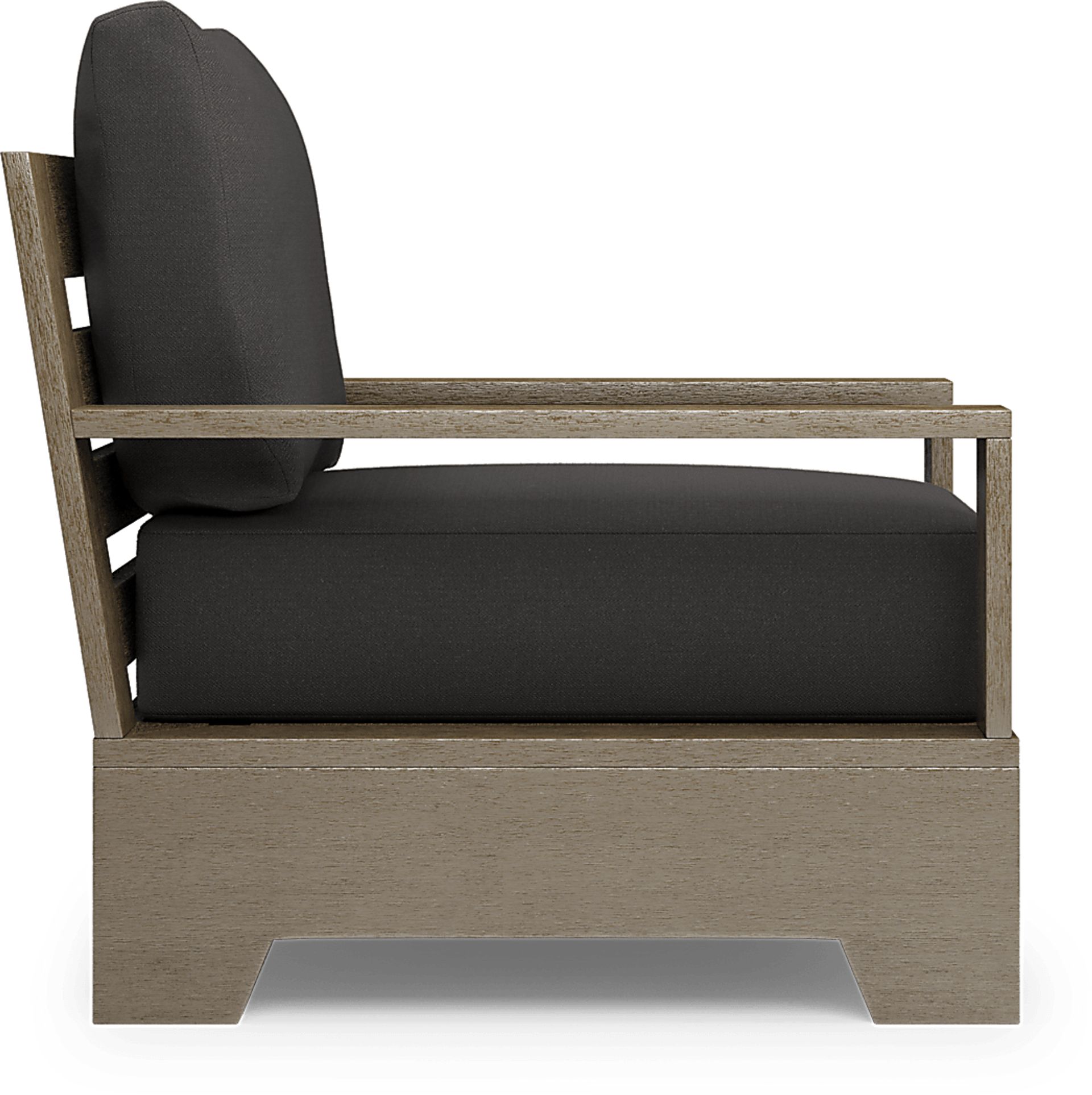 Cindy Crawford Home Lake Tahoe Gray Outdoor Club Chair with Charcoal Cushions - Image 5