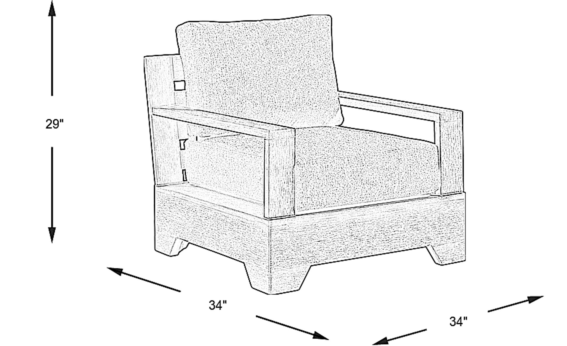 Dimension Image. Please refer to the Dimension Tab on this page for dimension details.