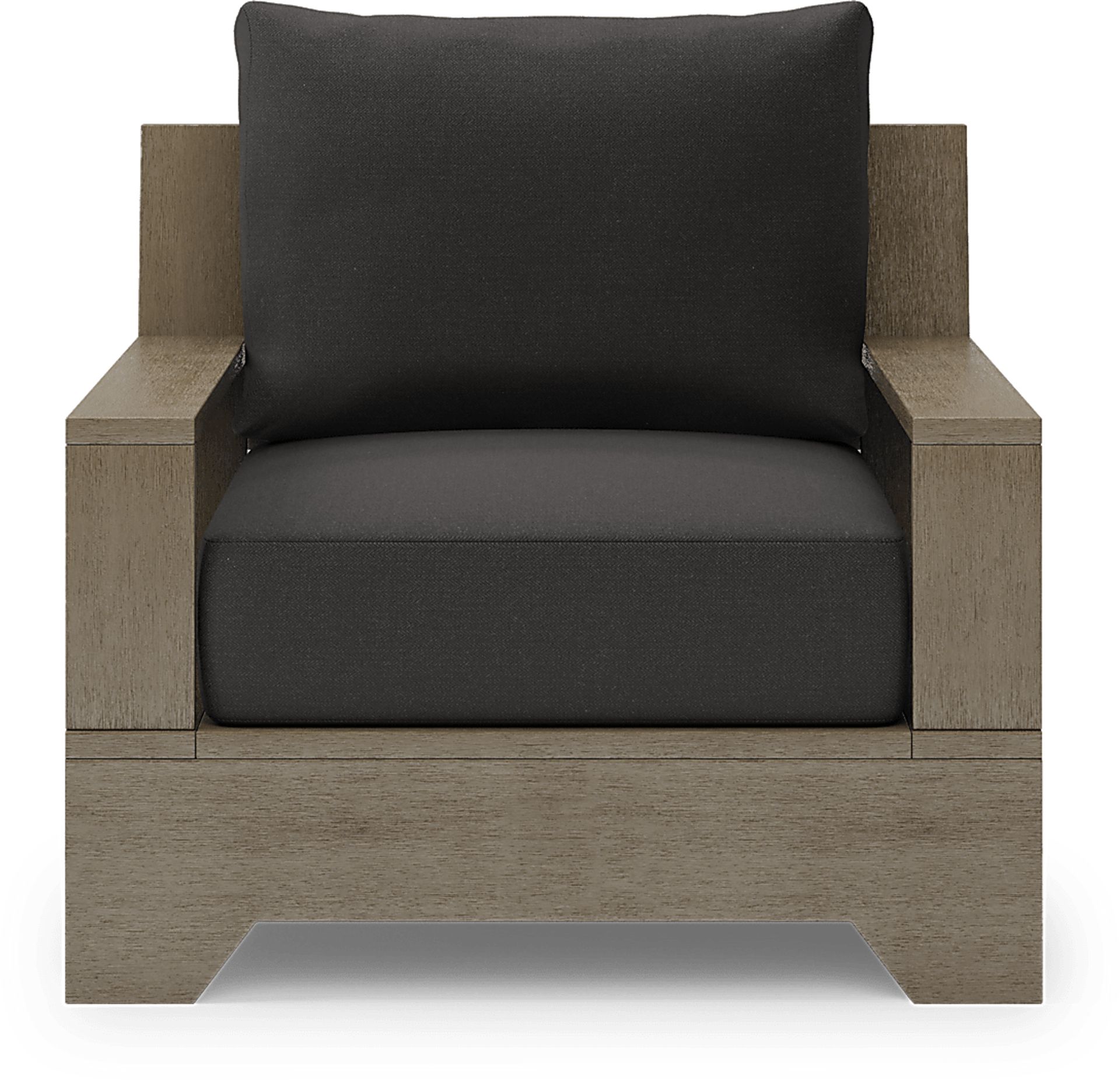 Lake Tahoe Gray 4 Pc Outdoor Sofa Seating Set with Charcoal Cushions - Image 5