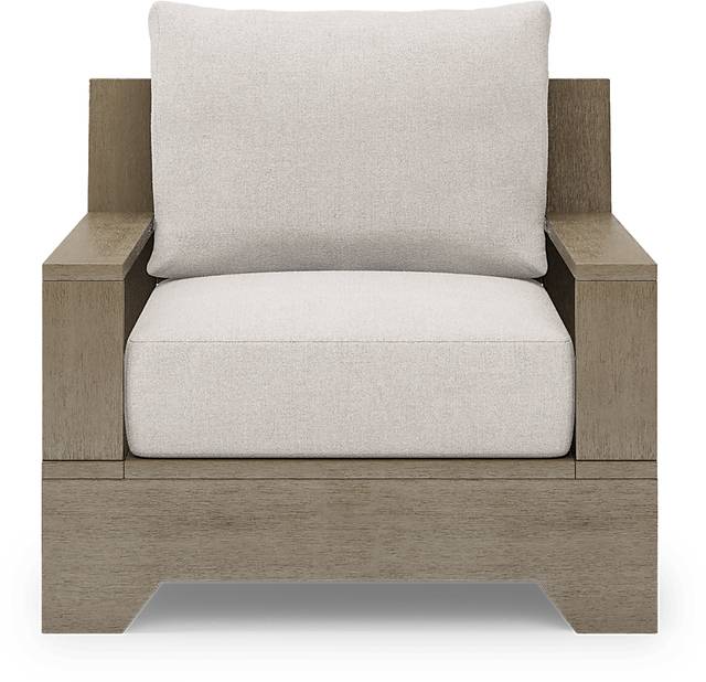 Cindy Crawford Home Lake Tahoe Gray Outdoor Club Chair with Seagull Cushions - Thumbnail - Image 3