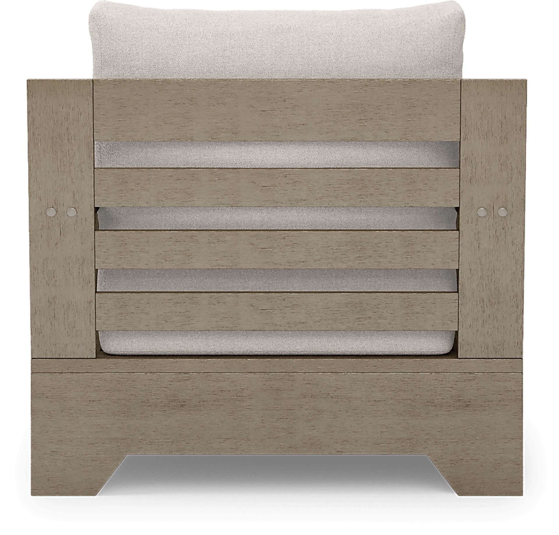 Cindy Crawford Home Lake Tahoe Gray Outdoor Club Chair with Seagull Cushions - Image 4