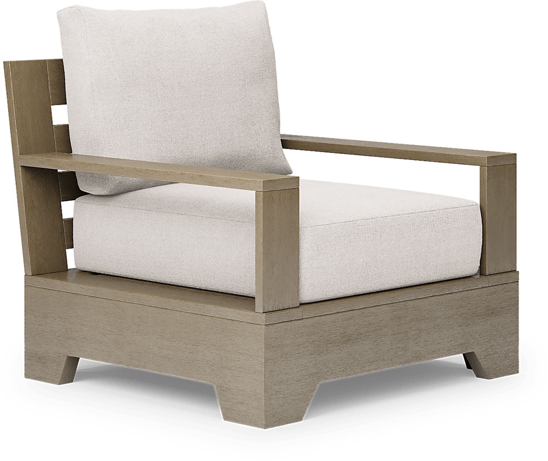 Lake Tahoe Gray 4 Pc Outdoor Sofa Seating Set with Seagull Cushions - Image 4