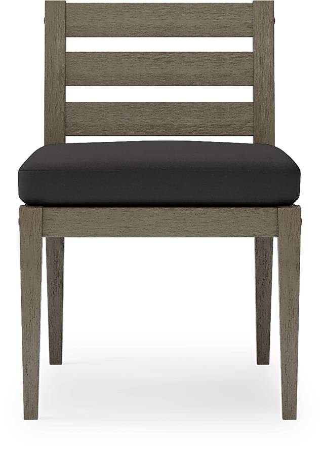 Cindy Crawford Home Lake Tahoe Gray Outdoor Side Chair with Charcoal Cushion - Thumbnail - Image 3