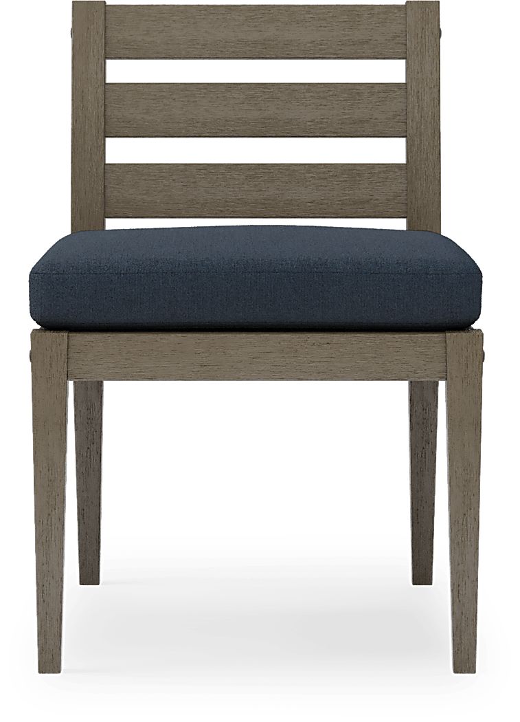 Lake Tahoe Gray Outdoor Side Chair