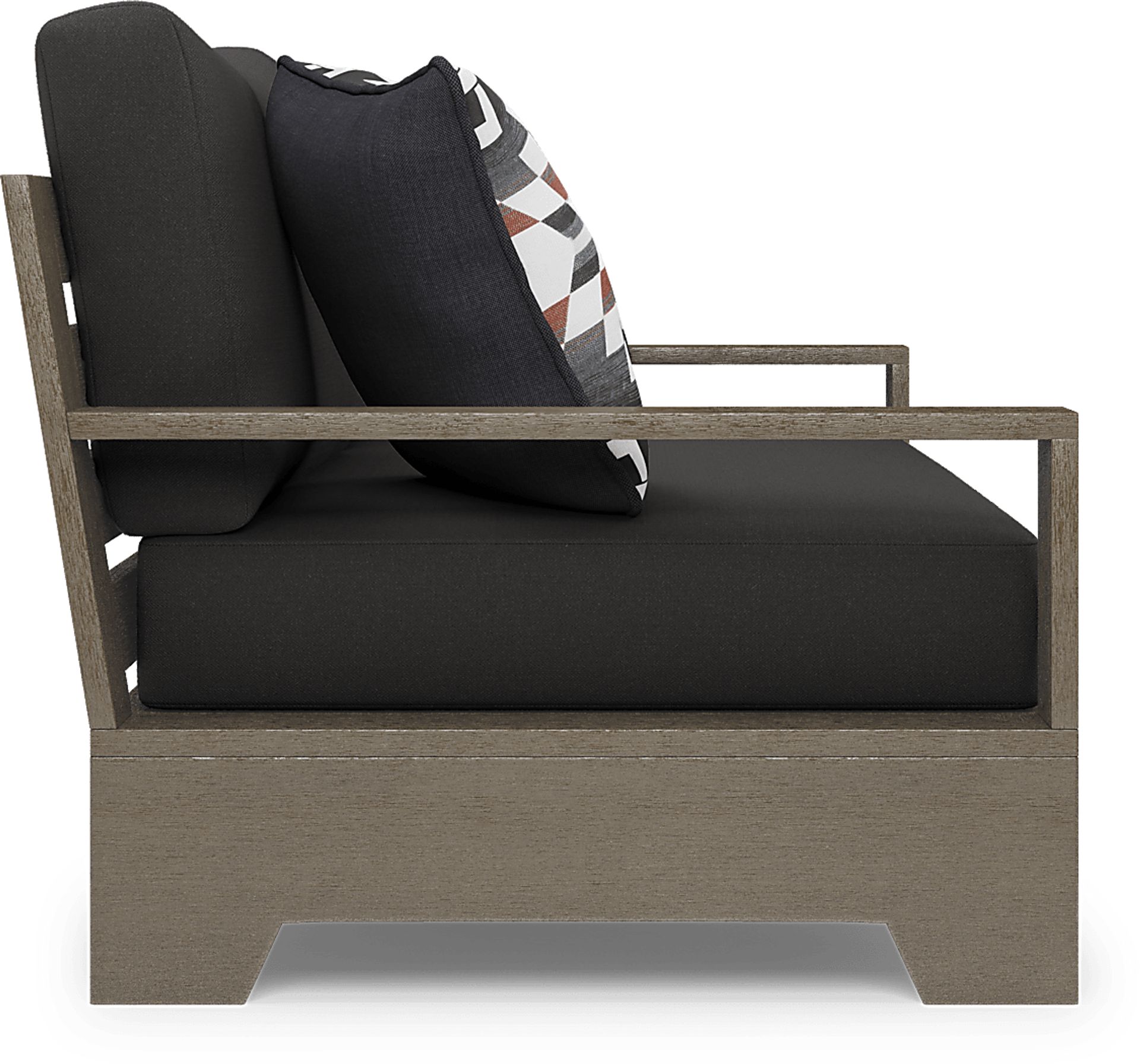 Cindy Crawford Home Lake Tahoe Gray 4 Pc Outdoor Seating Set with Charcoal Cushions - Image 5